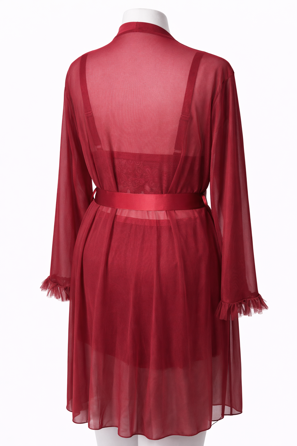 Ensemble 3 pièces: Kimono + ensemble soutien-gorge et shorty