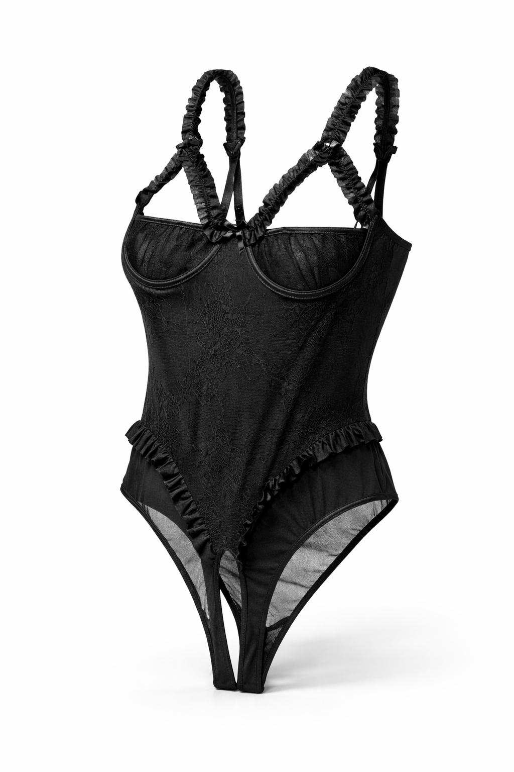 Body hyper sexy en dentelle noir