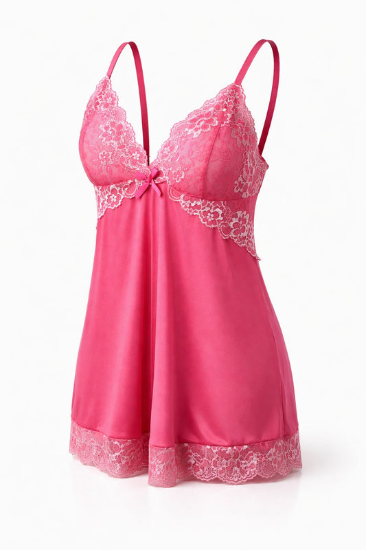 Nuisette transparente avec shorty