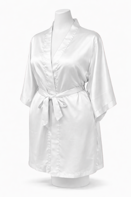 Peignoir effet satiné