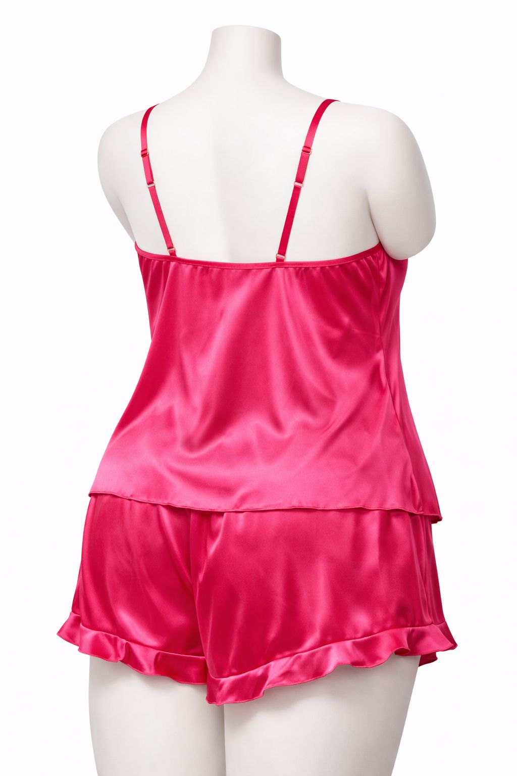 Pyjama 2 pièces satiné: Débardeur + shorty