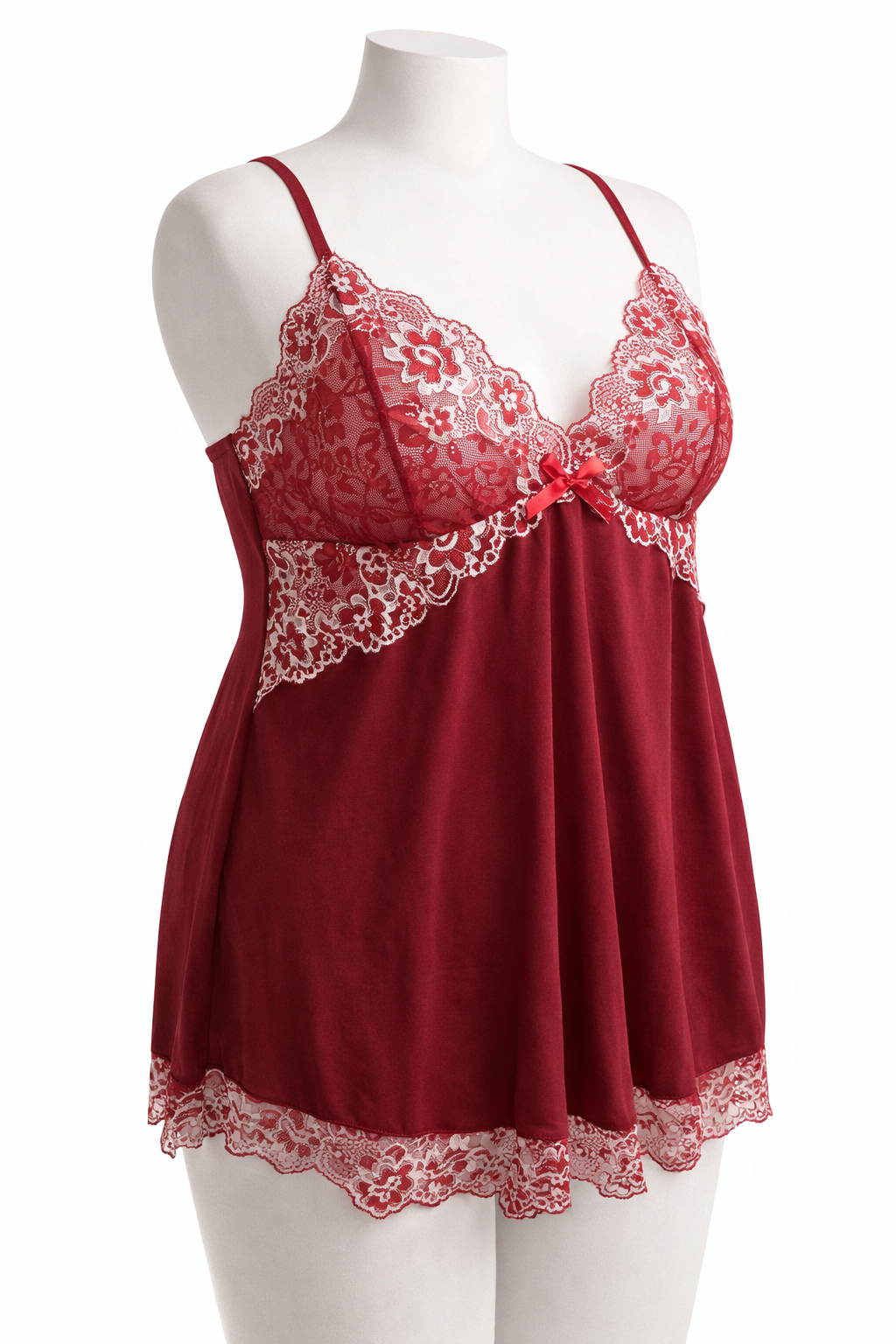 Nuisette transparente avec shorty