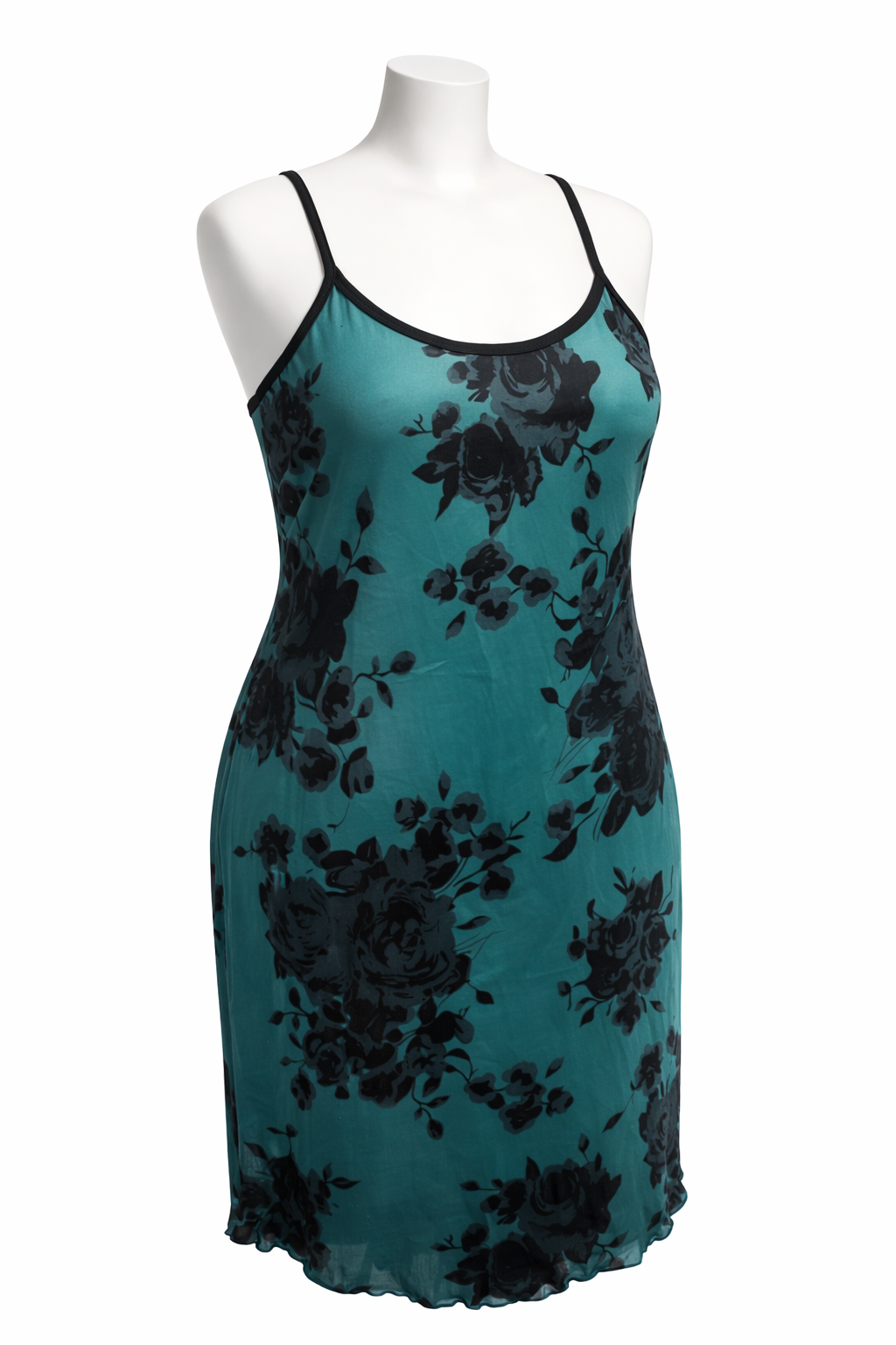 Nuisette verte avec motif noir