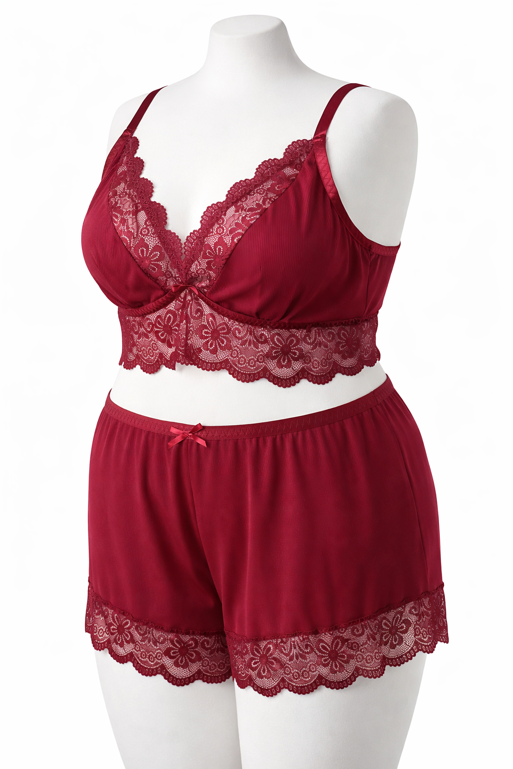 Ensemble 3 pièces: Kimono + ensemble soutien-gorge et shorty