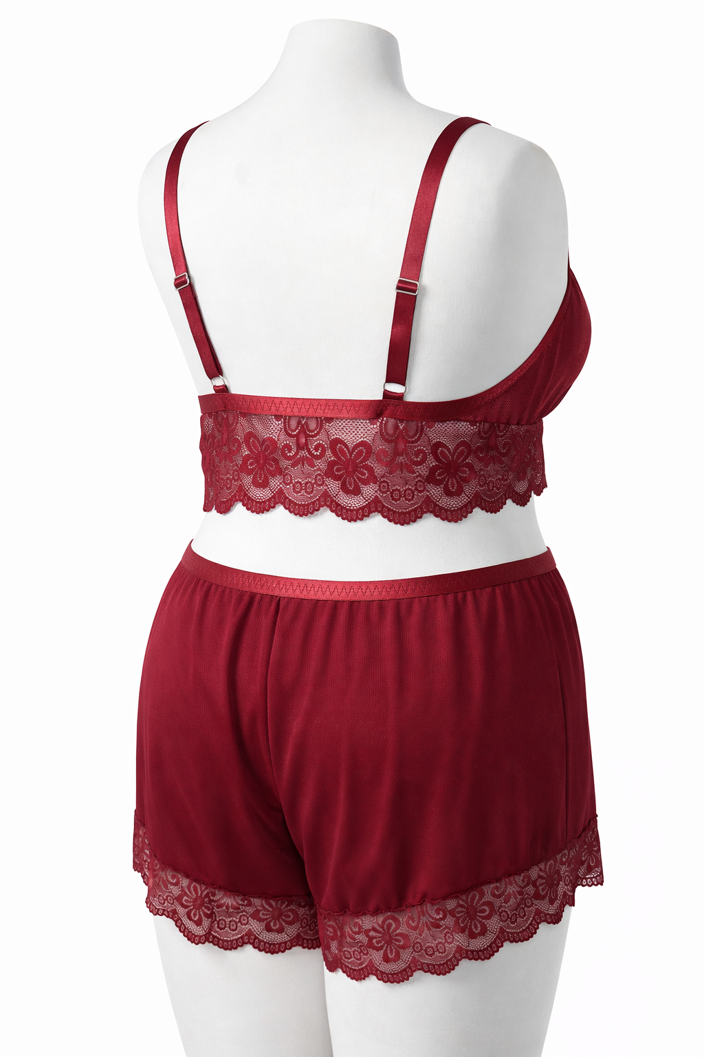 Ensemble 3 pièces: Kimono + ensemble soutien-gorge et shorty