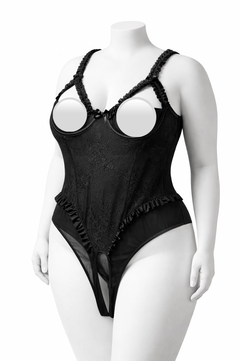 Body hyper sexy en dentelle noir